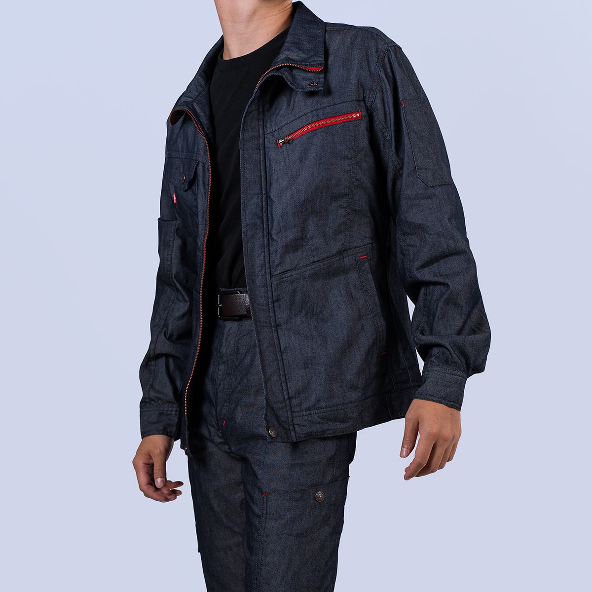 model:171cm size:L color:116ミッドナイトブルー