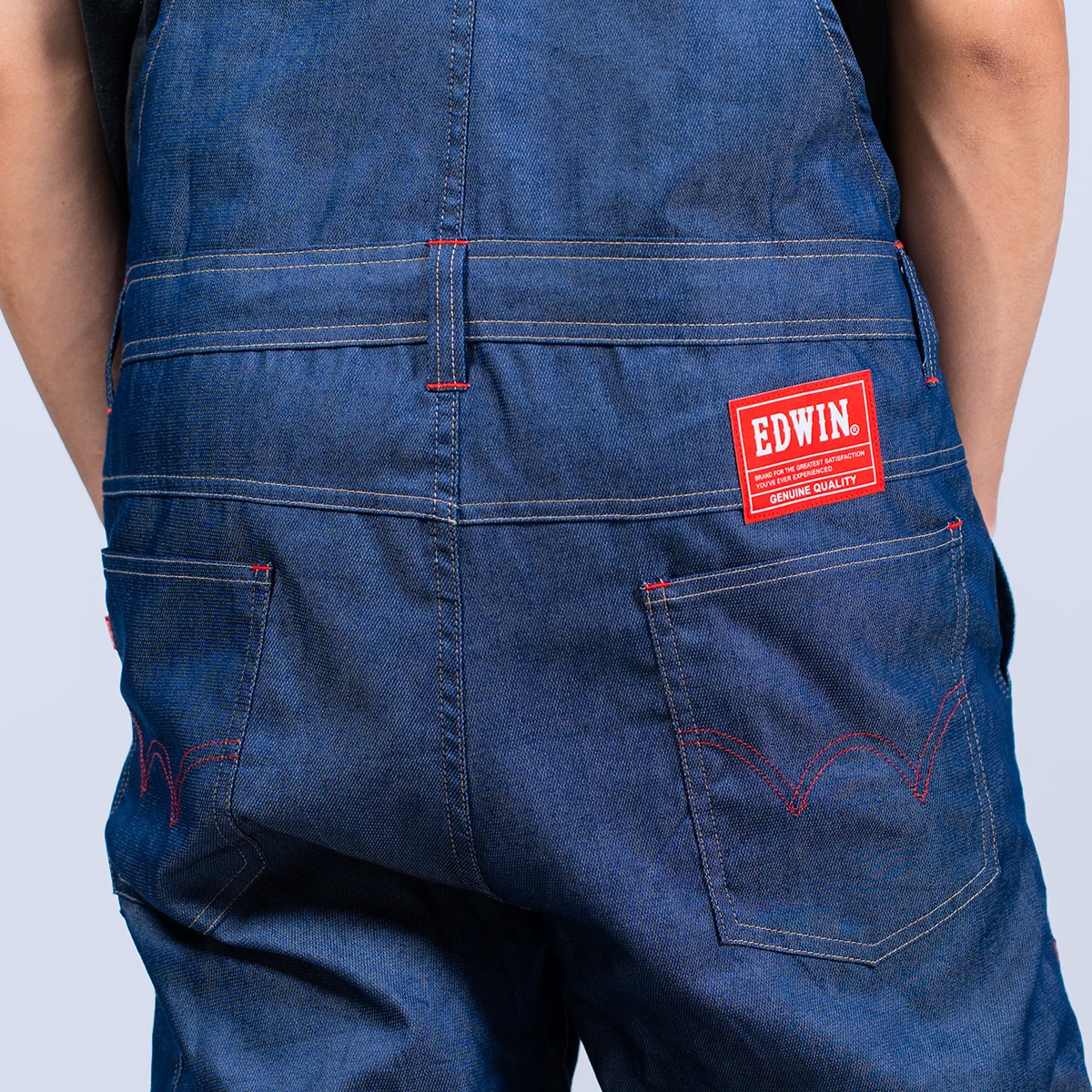 #23026 EDWIN サロペット 116 ミッドナイトブルー L